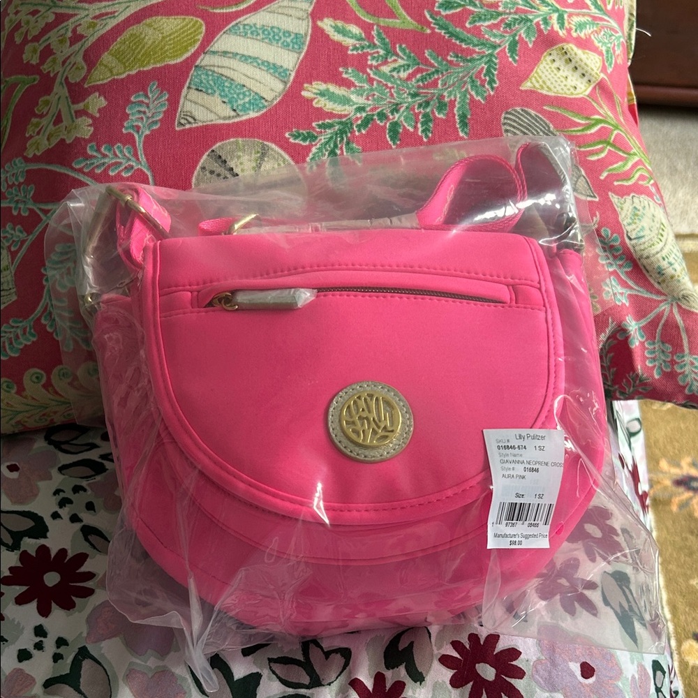 Lilly Pulitzer Vibrant Pink Crossbody Bag